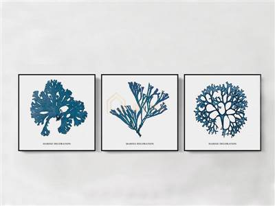 現(xiàn)代藍色簡畫